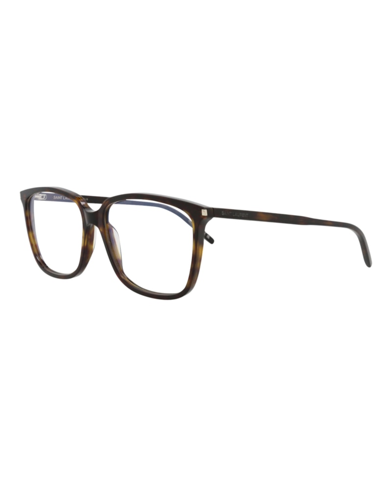 Saint Laurent Round-Frame Acetate Optical Frames Havana Havana Transparent (SL453-30011113-002)