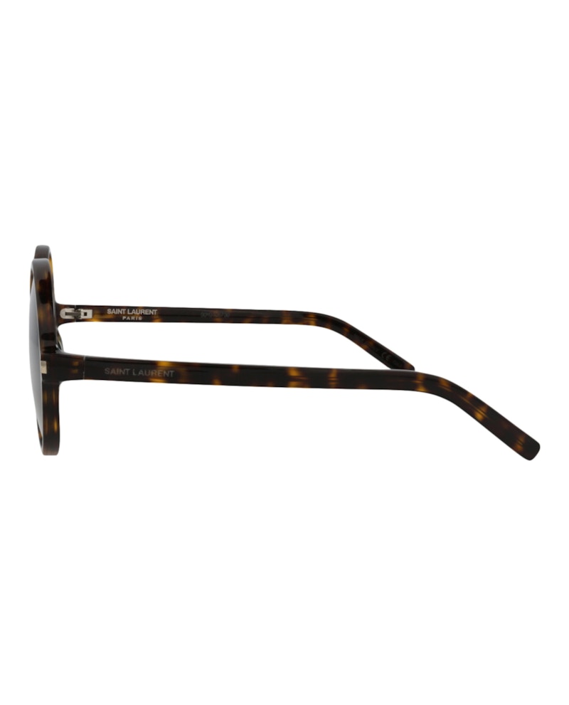 Saint Laurent Round-Frame Acetate Sunglasses Havana Havana Grey (SL450-30011068-002)