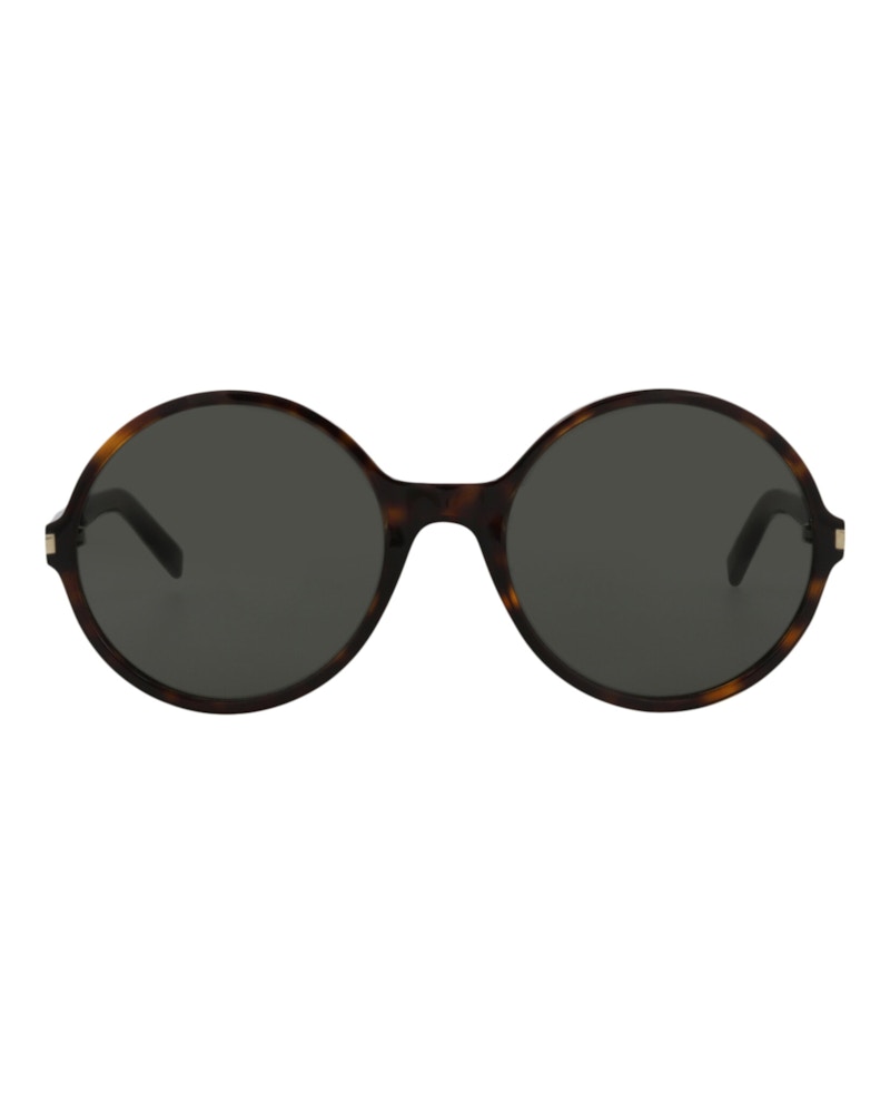 Saint Laurent Round-Frame Acetate Sunglasses Havana Havana Grey (SL450-30011068-002)