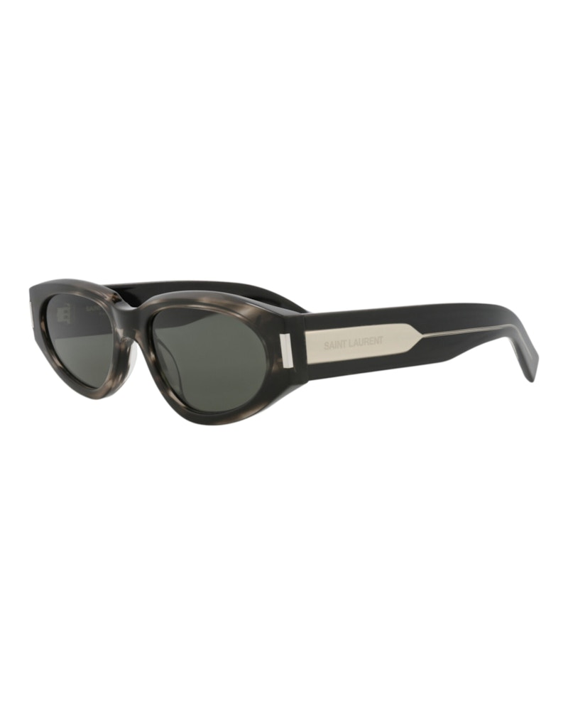 Saint Laurent Round Oval Sunglasses Havana Crystal Grey (SL618-30014642-004)