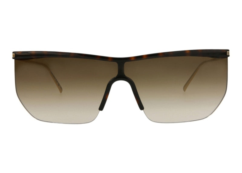Saint Laurent Shield Sunglasses Havana/Gold/Brown (SL519MASK-30013068-003)