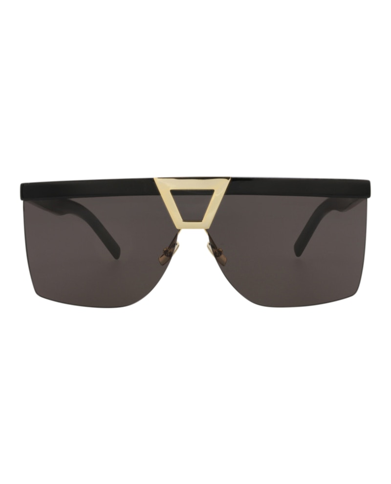 Saint Laurent Shield Wrap Sunglasses Black Black Black (SL537PALAC-30013514-001)