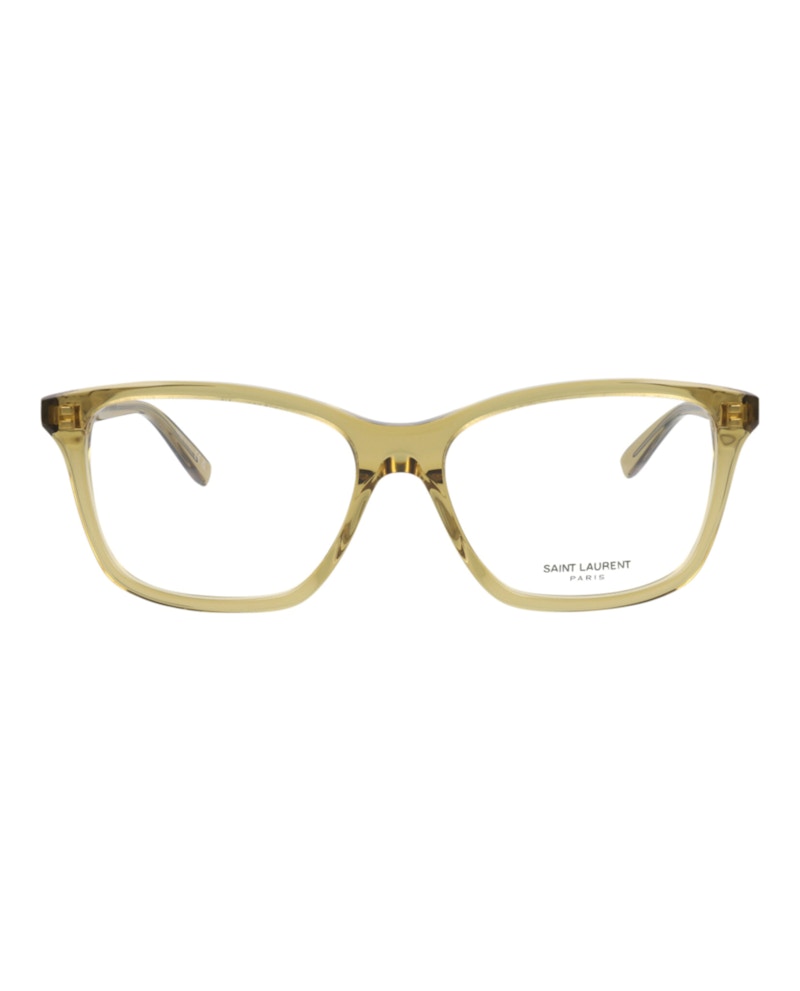 Saint Laurent Square Eyeglasses Yellow/Yellow/Transparent (SL482-30011684-005)