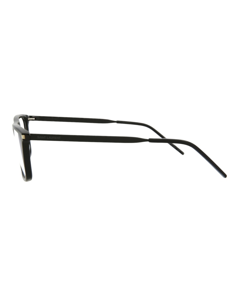 Saint Laurent Square-Frame Acetate Optical Frames Black Black Transparent (SL344-30008544-002)