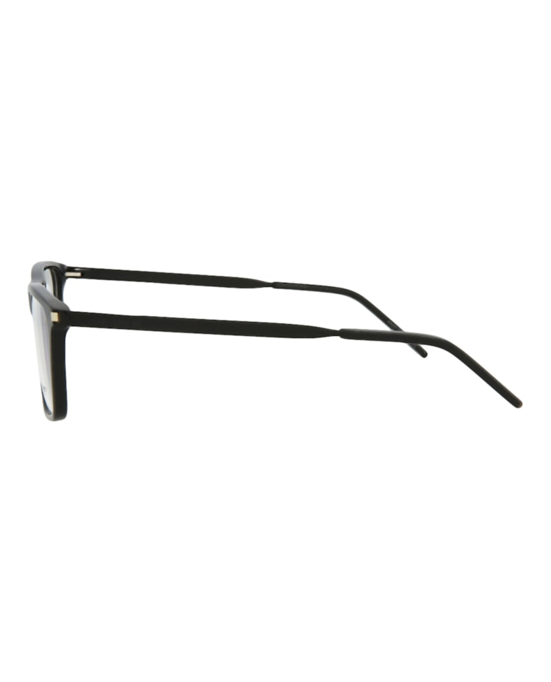 Saint Laurent Square-Frame Acetate Optical Frames Black Black Transparent (SL344-30008544-007)