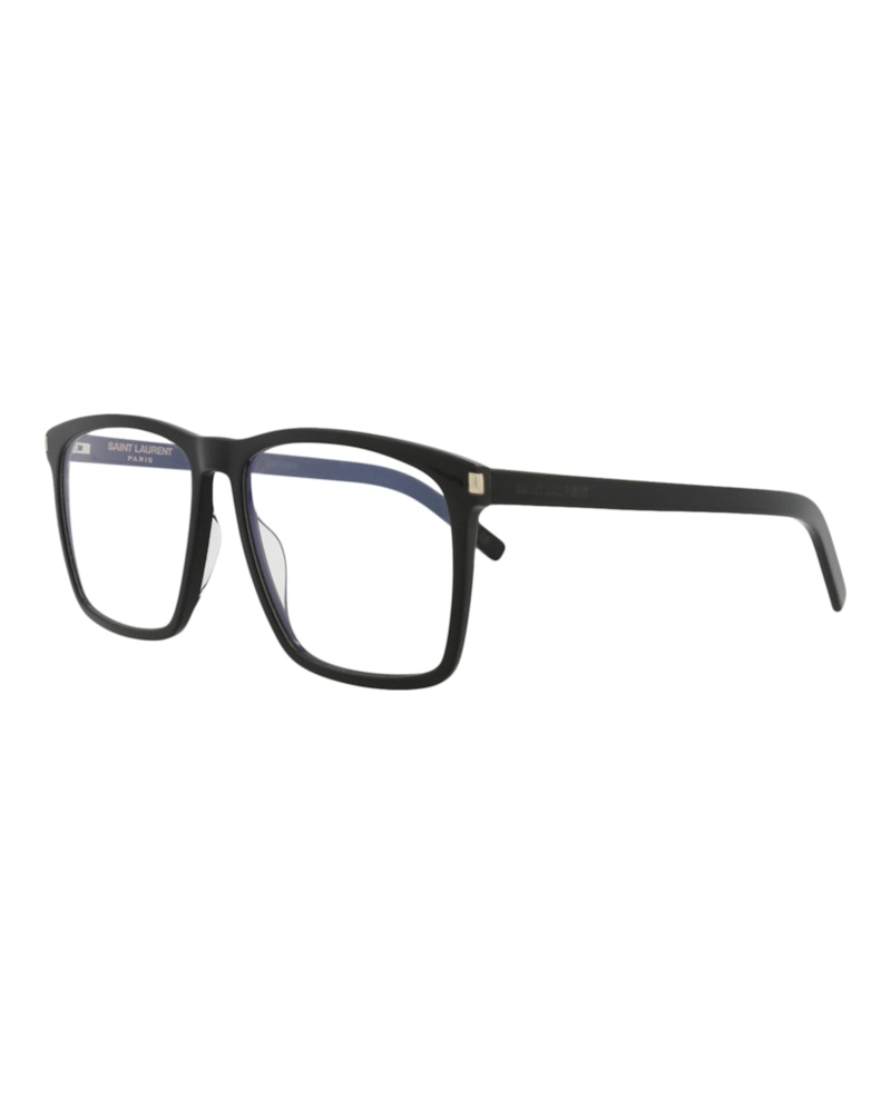 Saint Laurent Square-Frame Acetate Optical Frames Black Black Transparent (SL435SLIM-30010721-001)