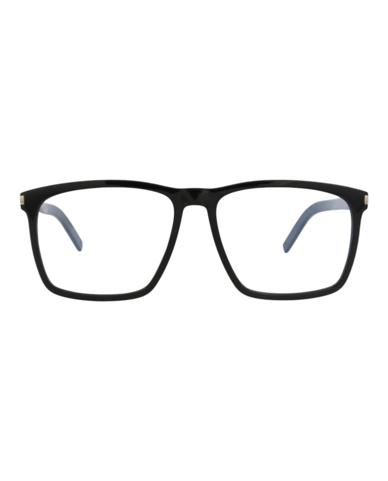 Saint Laurent Square-Frame Acetate Optical Frames Black Black Transparent (SL435SLIM-30010721-001)