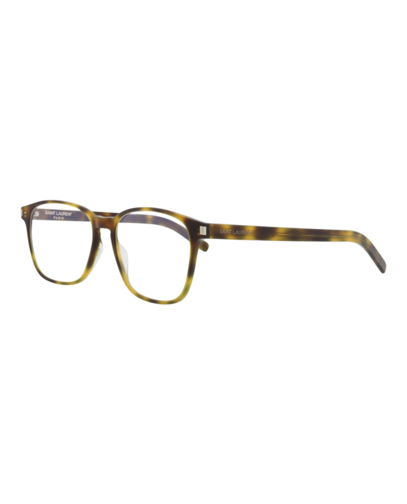 Saint Laurent Square-Frame Acetate Optical Frames Havana Havana Transparent (SL186BSLIM-30008259-002)