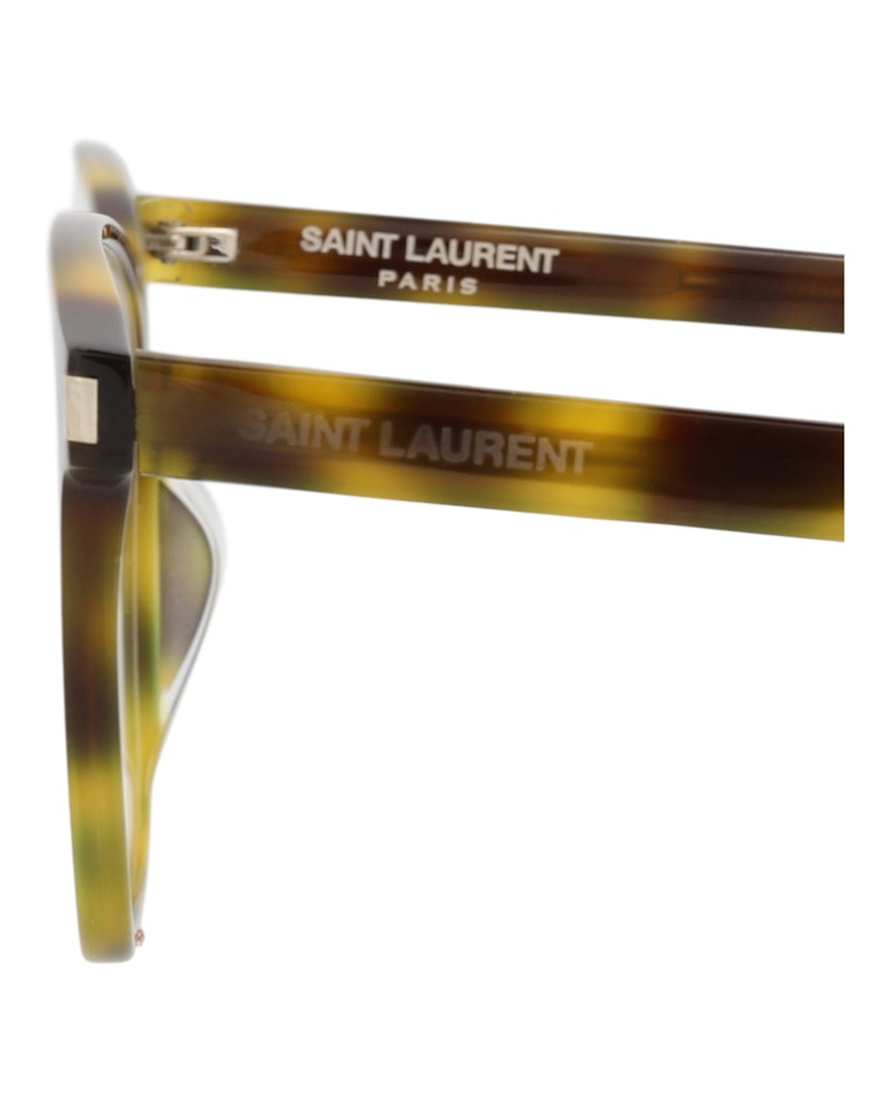 Saint Laurent Square-Frame Acetate Optical Frames Havana Havana Transparent (SL186BSLIM-30008259-002)