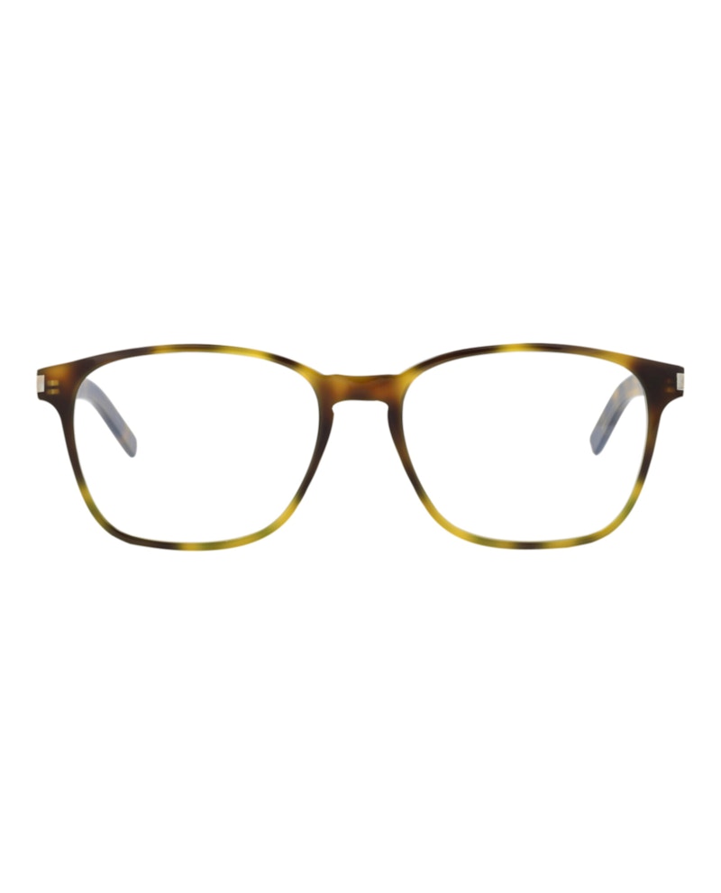 Saint Laurent Square-Frame Acetate Optical Frames Havana Havana Transparent (SL186BSLIM-30008259-002)