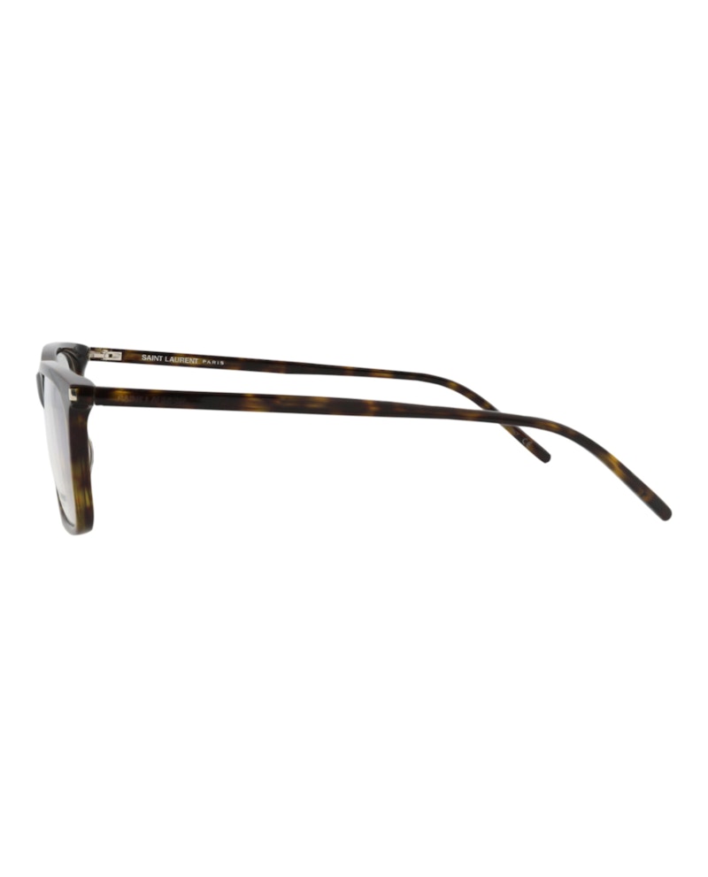 Saint Laurent Square-Frame Acetate Optical Frames Havana Havana Transparent (SL296F-30007772-006)