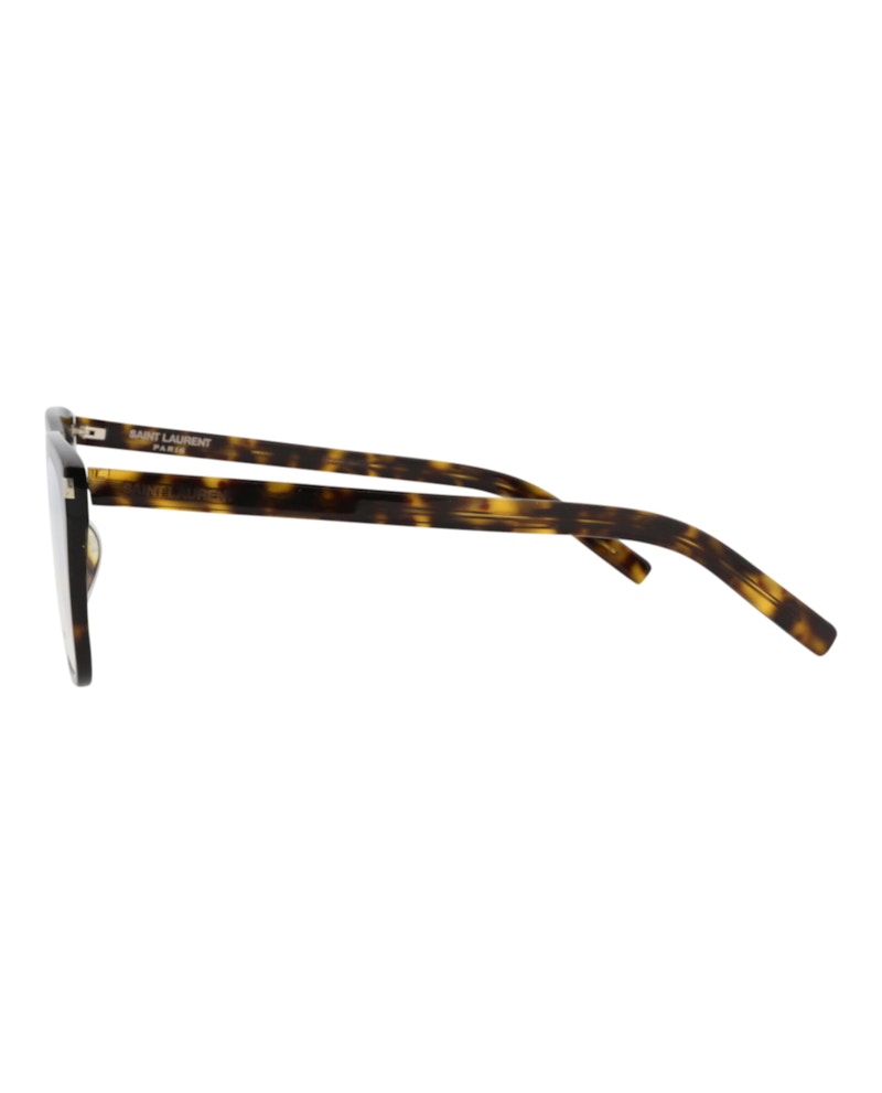 Saint Laurent Square-Frame Acetate Optical Frames Havana Havana Transparent (SL434SLIM-30010714-002)