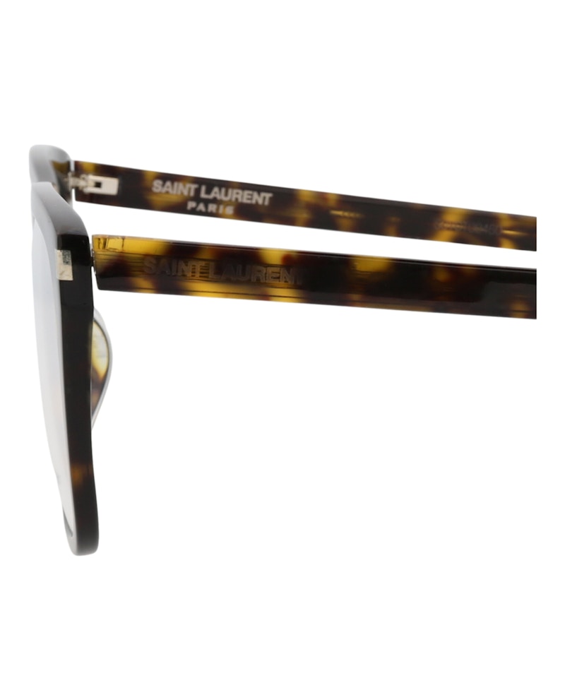 Saint Laurent Square-Frame Acetate Optical Frames Havana Havana Transparent (SL434SLIM-30010714-002)