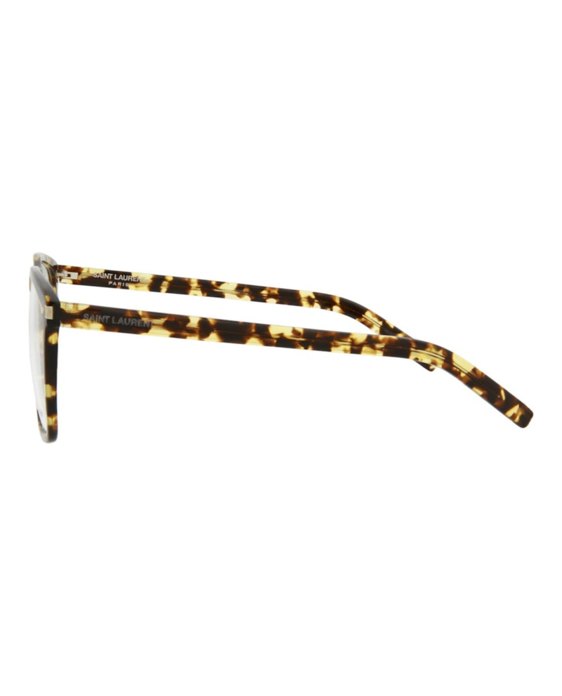 Saint Laurent Square-Frame Acetate Optical Frames Havana Havana Transparent (SL435SLIM-30010721-003)