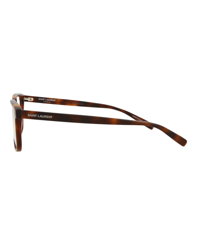 Saint Laurent Square-Frame Acetate Optical Frames Havana Havana Transparent (SL458-30011265-006)