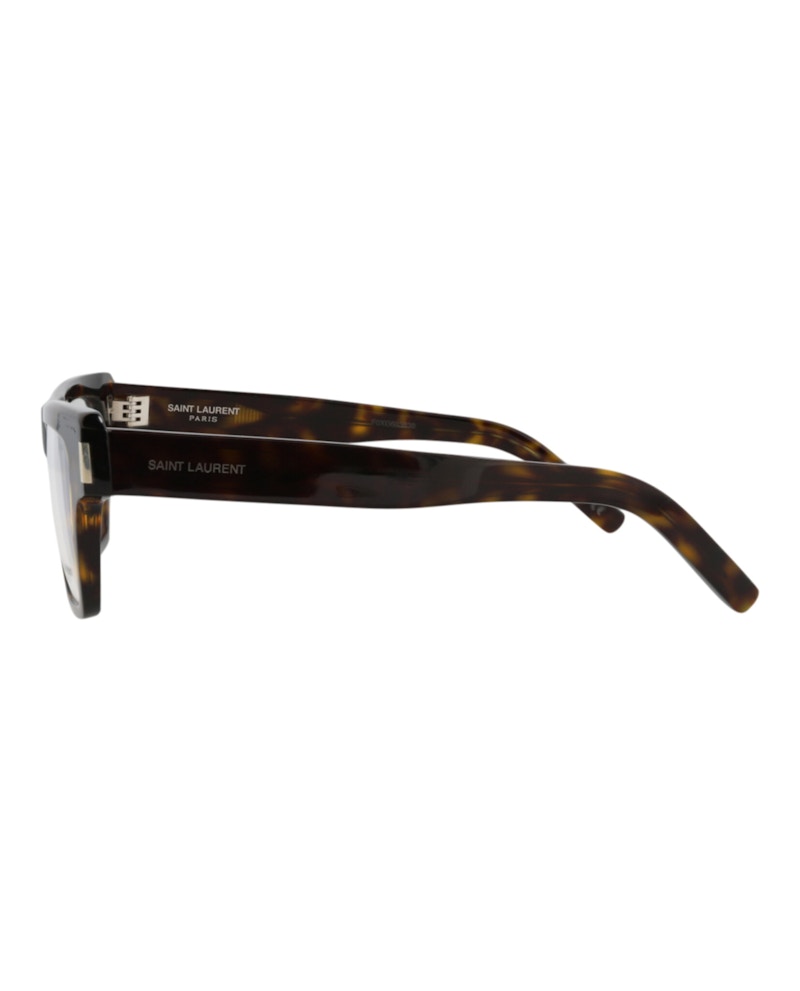 Saint Laurent Square-Frame Acetate Optical Frames Havana Havana Transparent (SL469OPT-30011675-002)