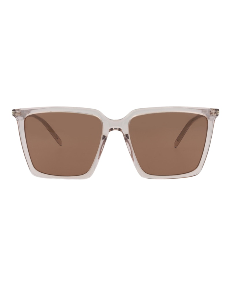 Saint Laurent Square-Frame Acetate Sunglasses Nude Nude Brown (SL474-30011614-003)