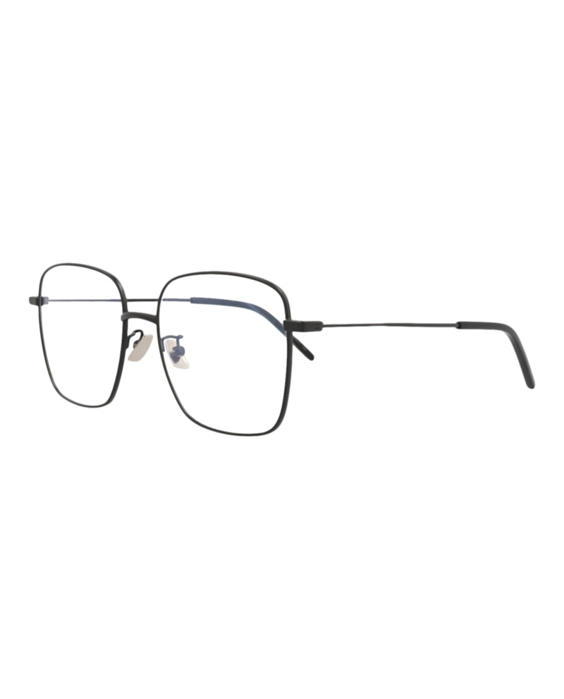 Saint Laurent Square-Frame Metal Optical Frames Black Black Transparent (SL314-30008029-005)