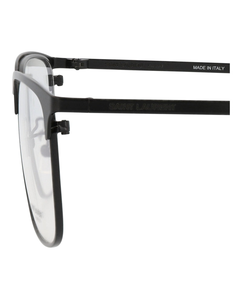 Saint Laurent Square-Frame Metal Optical Frames Black Black Transparent (SL378FSLIM-30009425-002)