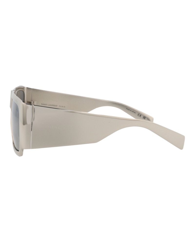 Saint Laurent Square-Frame Metal Sunglasses Silver Silver Silver (SL635-30014741-002)