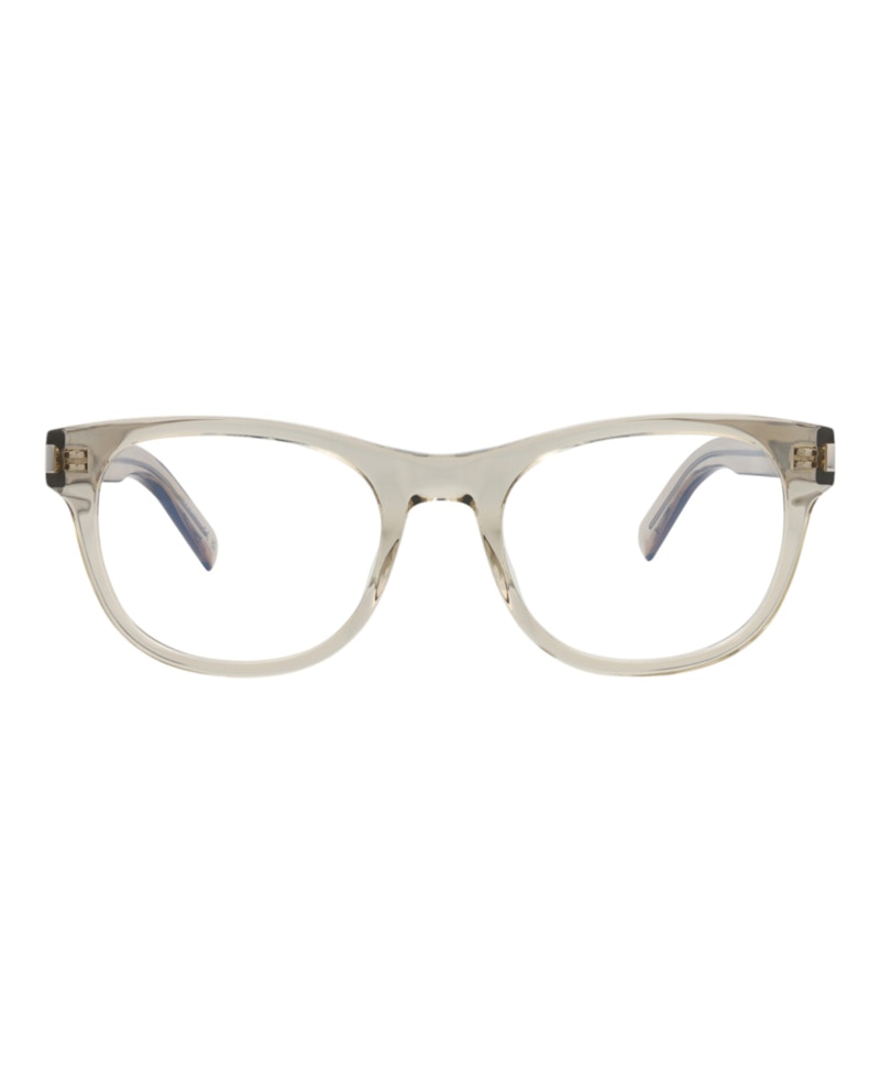 Saint Laurent Square-Frame Recycled Acetate Optical Frames Beige Beige Transparent (SL663-30015243-003)