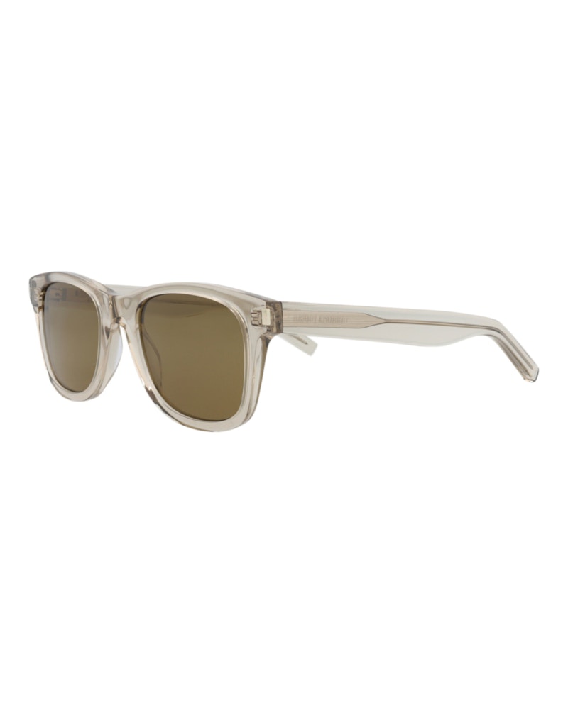 Saint Laurent Square-Frame Recycled Acetate Sunglasses Beige Beige Brown (SL51-30000167-080)