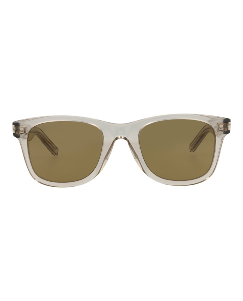 Saint Laurent Square-Frame Recycled Acetate Sunglasses Beige Beige Brown (SL51-30000167-080)
