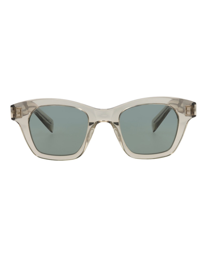 Saint Laurent Square-Frame Recycled Acetate Sunglasses Beige Beige Green (SL592-30014072-005)
