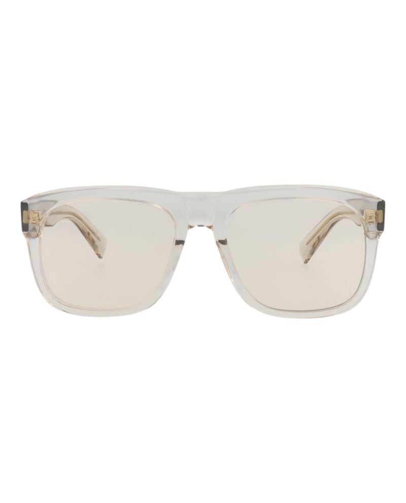 Saint Laurent Square-Frame Recycled Acetate Sunglasses Beige Beige Yellow (SL558-30013781-009)