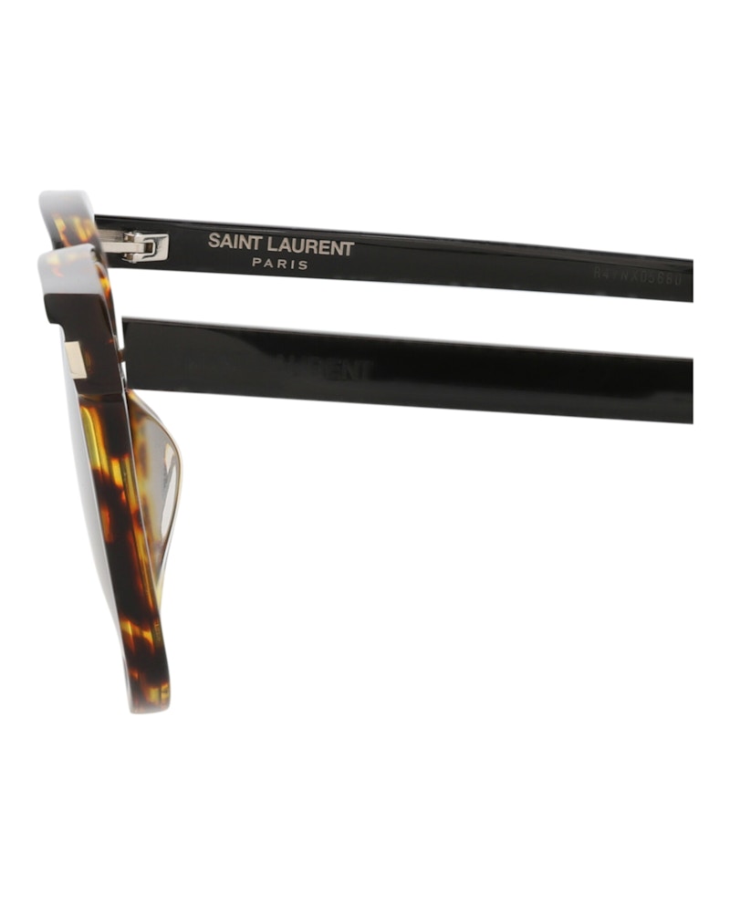 Saint Laurent Square-Frame Recycled Acetate Sunglasses Black Black Brown (SL599-30014319-004)