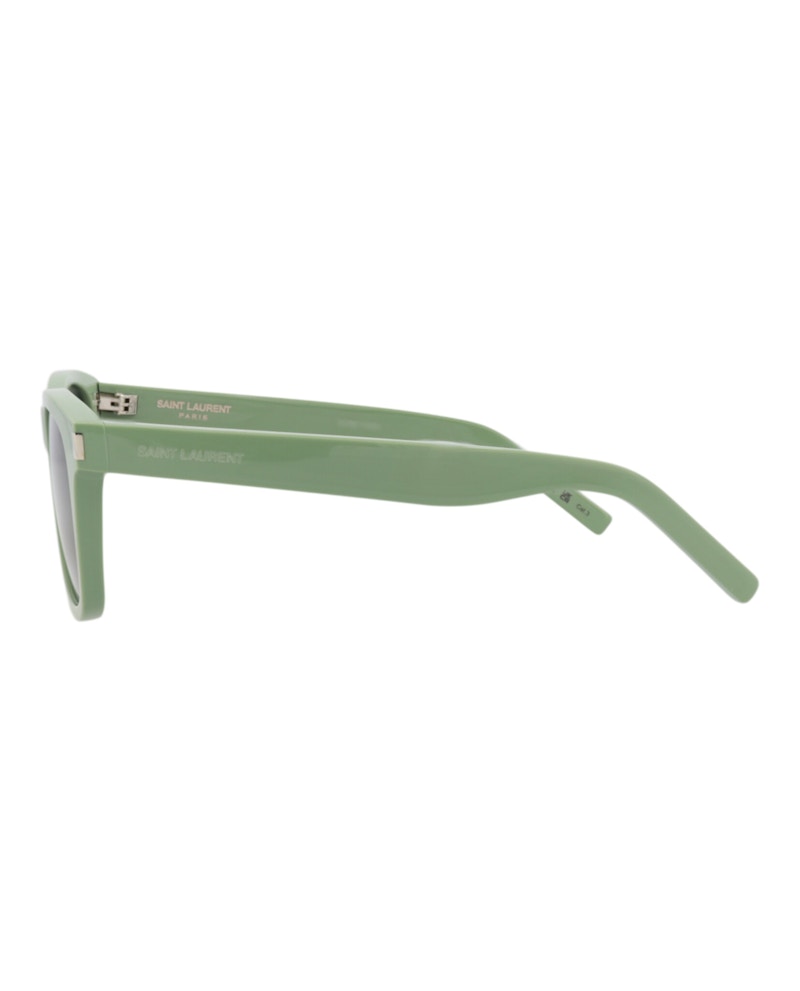 Saint Laurent Square-Frame Recycled Acetate Sunglasses Green Green Grey (SL51-30000167-081)