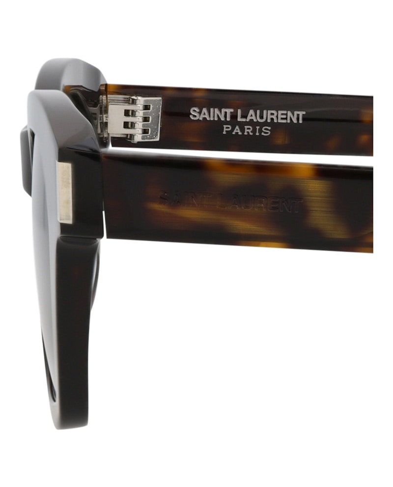 Saint Laurent Square-Frame Recycled Acetate Sunglasses Havana Havana Grey (SL592-30014072-002)