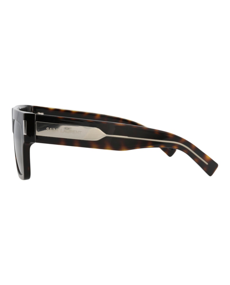 Saint Laurent Square-Frame Recycled Acetate Sunglasses Havana Havana Grey (SL628-30014611-003)
