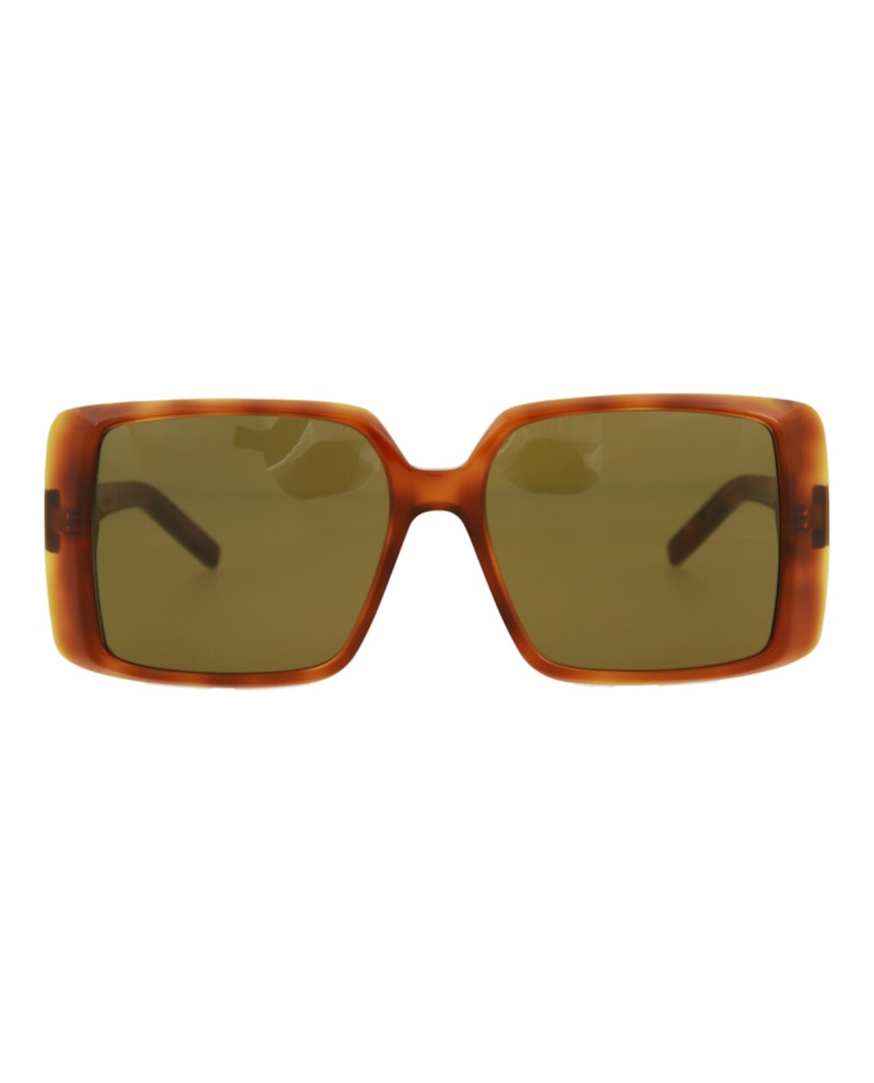 Saint Laurent Square Rectangle Sunglasses Havana/Havana/Brown (SL451-30011071-005)