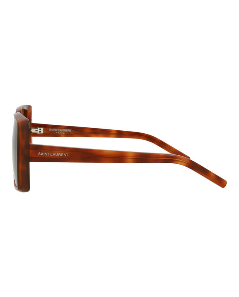 Saint Laurent Square Rectangle Sunglasses Havana/Havana/Brown (SL451-30011071-005)