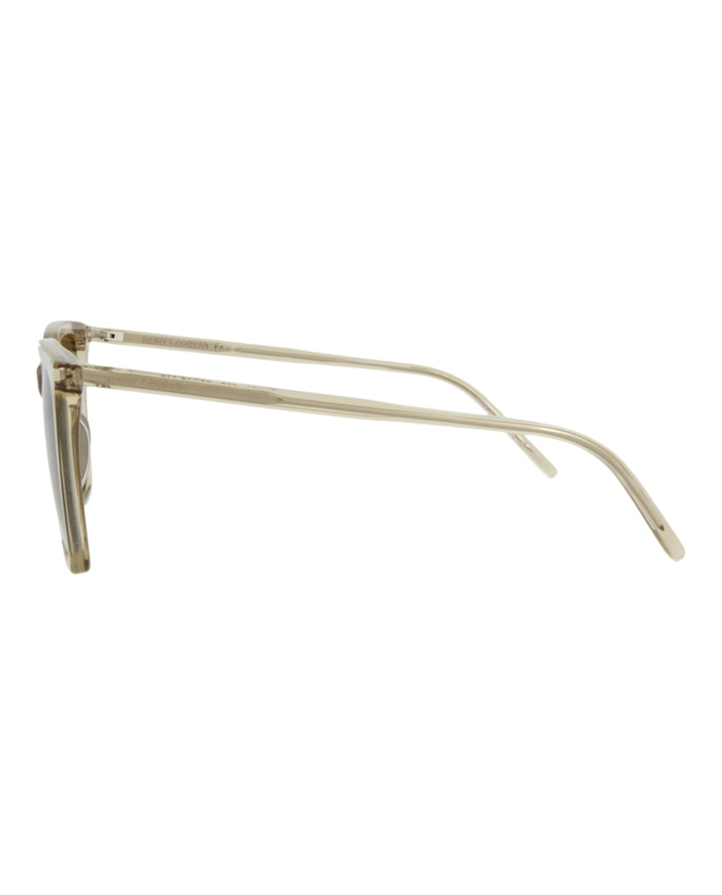 Saint Laurent Square Rectangle Sunglasses Yellow/Yellow/Brown (SL474-30011614-005)