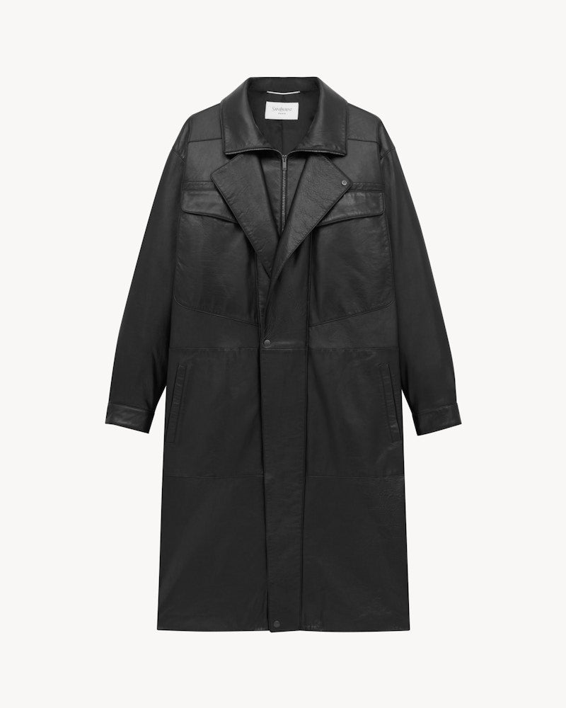 Saint Laurent Stand Collar Bomber Jacket Noir