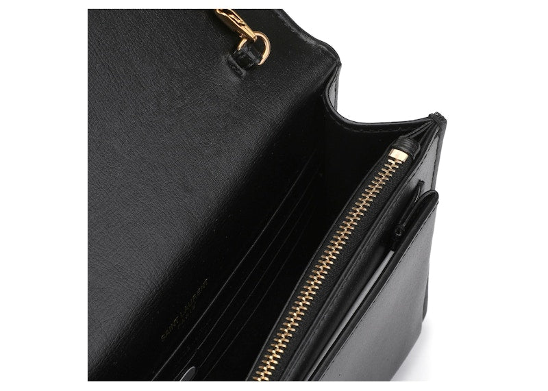 Saint Laurent Sunset Crossbody Bag Small Black