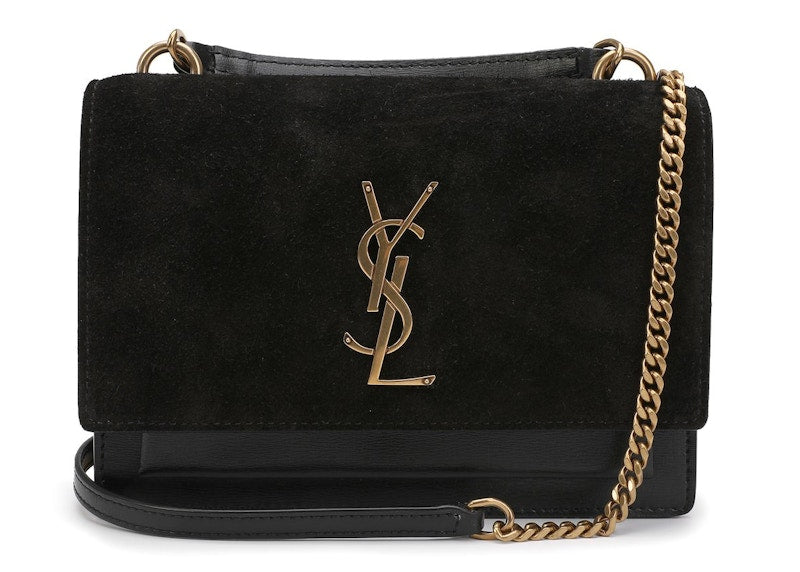 Saint Laurent Sunset Crossbody Bag Small Black