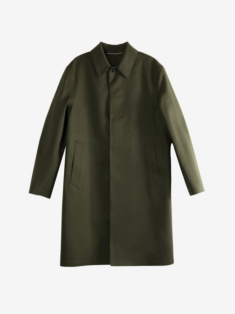 Saint Laurent Thermal Waterproof Raincoat Vertfonce