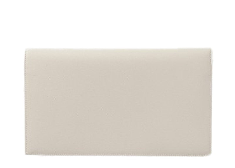 Saint Laurent Uptown Pouch Grain de Poudre White
