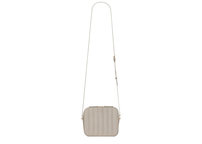 Saint Laurent Vicky Camera Bag Quilted Lambskin Gold-tone Ivory