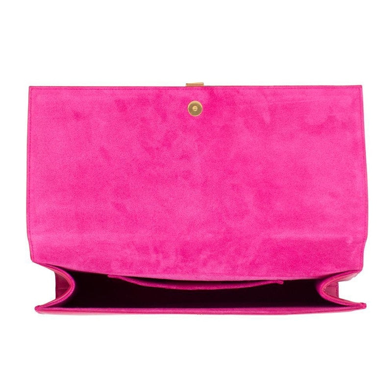 Saint Laurent Y Clutch Large Fuschia