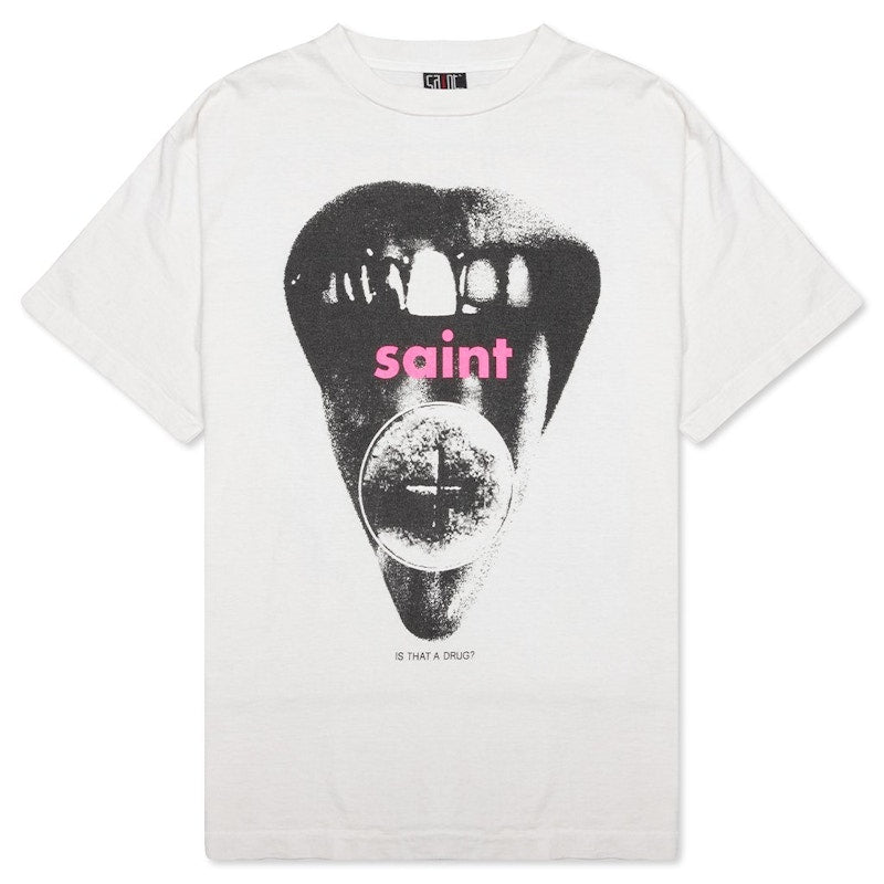 Saint Michael Drag T-shirt White