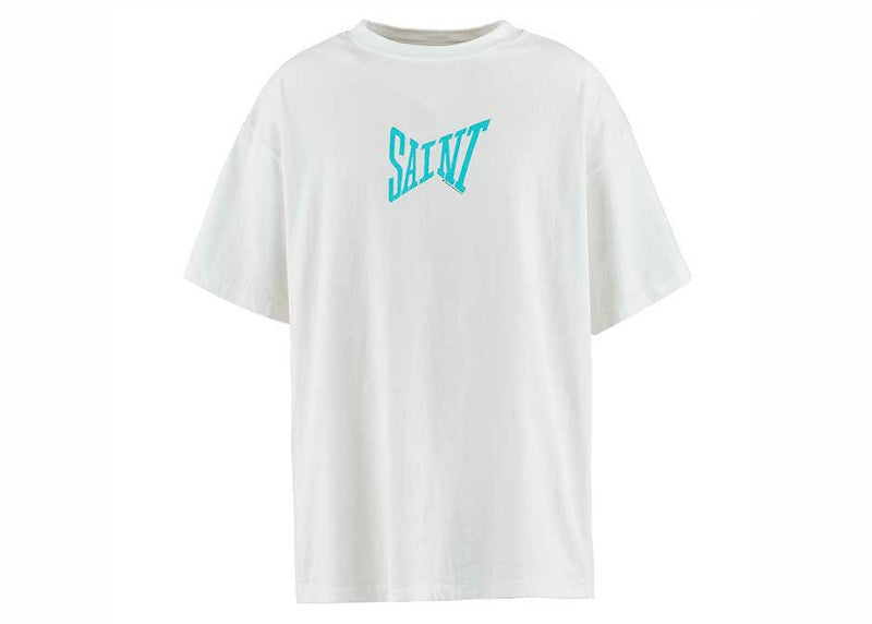 Saint Michael Ribon Saint T-shirt White/Blue