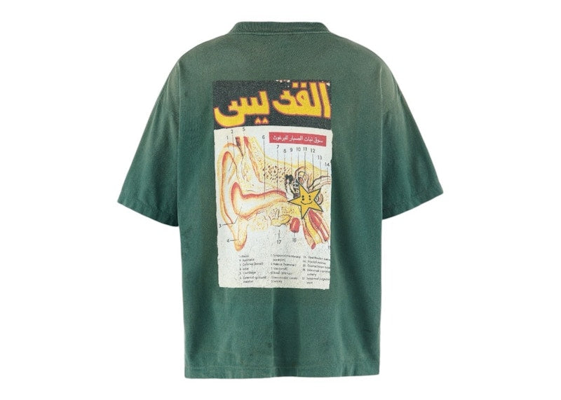 Saint Michael x Cactus Plant Flea Market LOVE OF SNT Tee Green