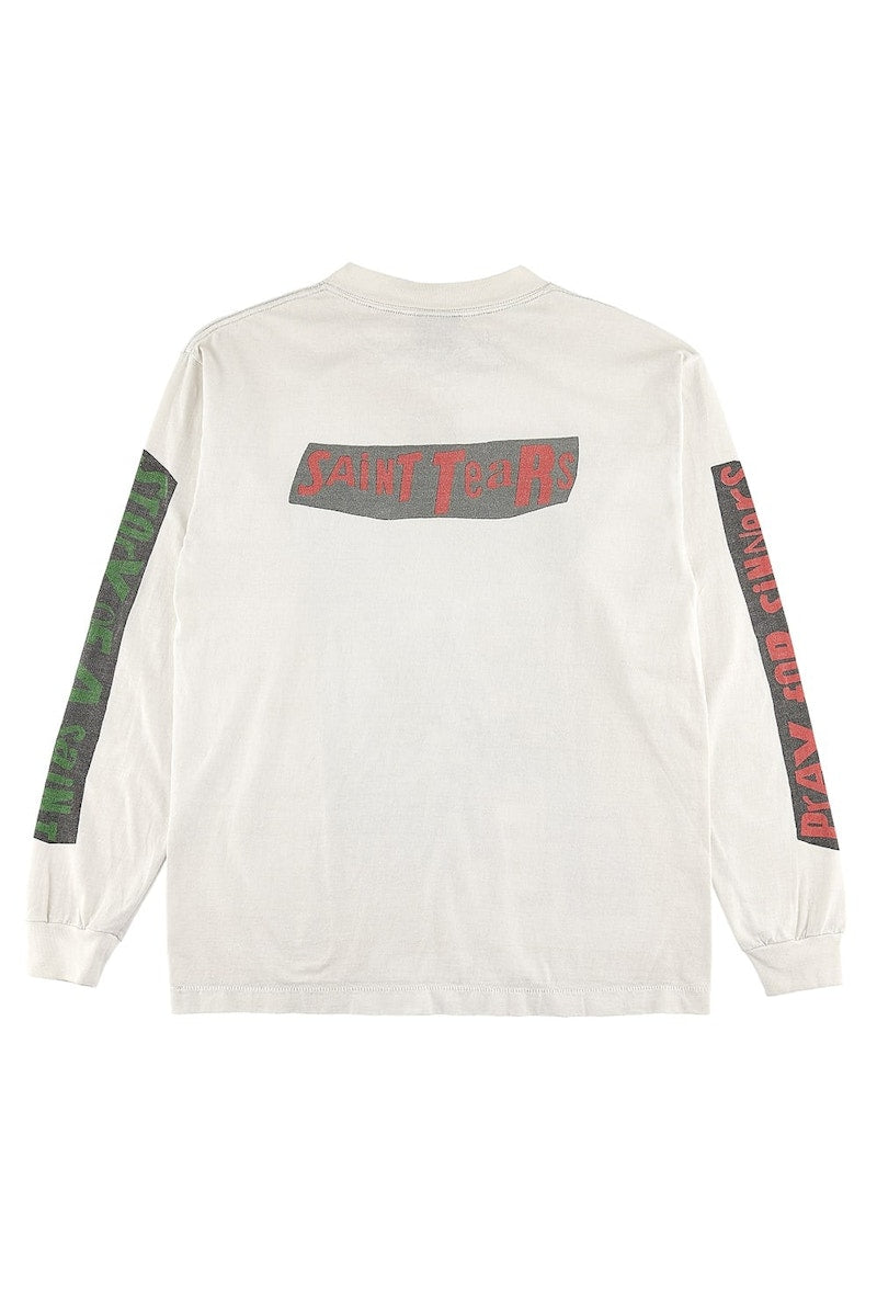 Saint Michael x Denim Tears Saint Tears L/S T-shirt White