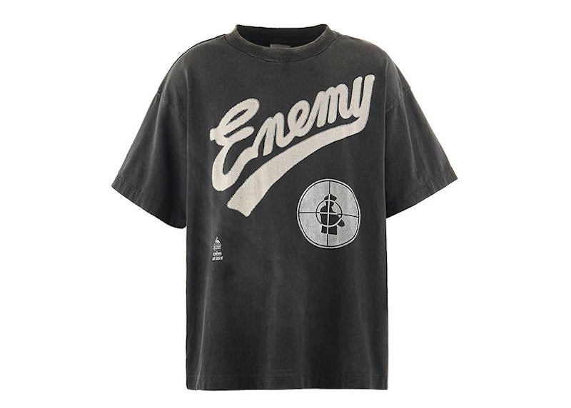 Saint Michael x Public Enemy SNT ENEMY Tee Black