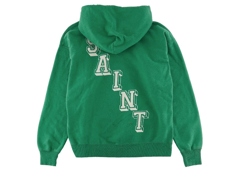 Saint Mxxxxxx Angel Hoodie Vintage Green