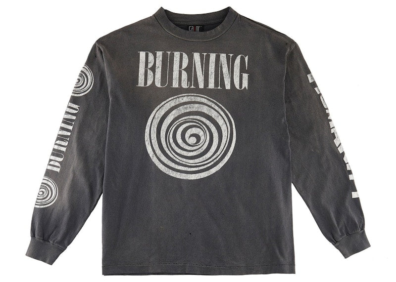 Saint Mxxxxxx Burning L/S Tee Vintage Black
